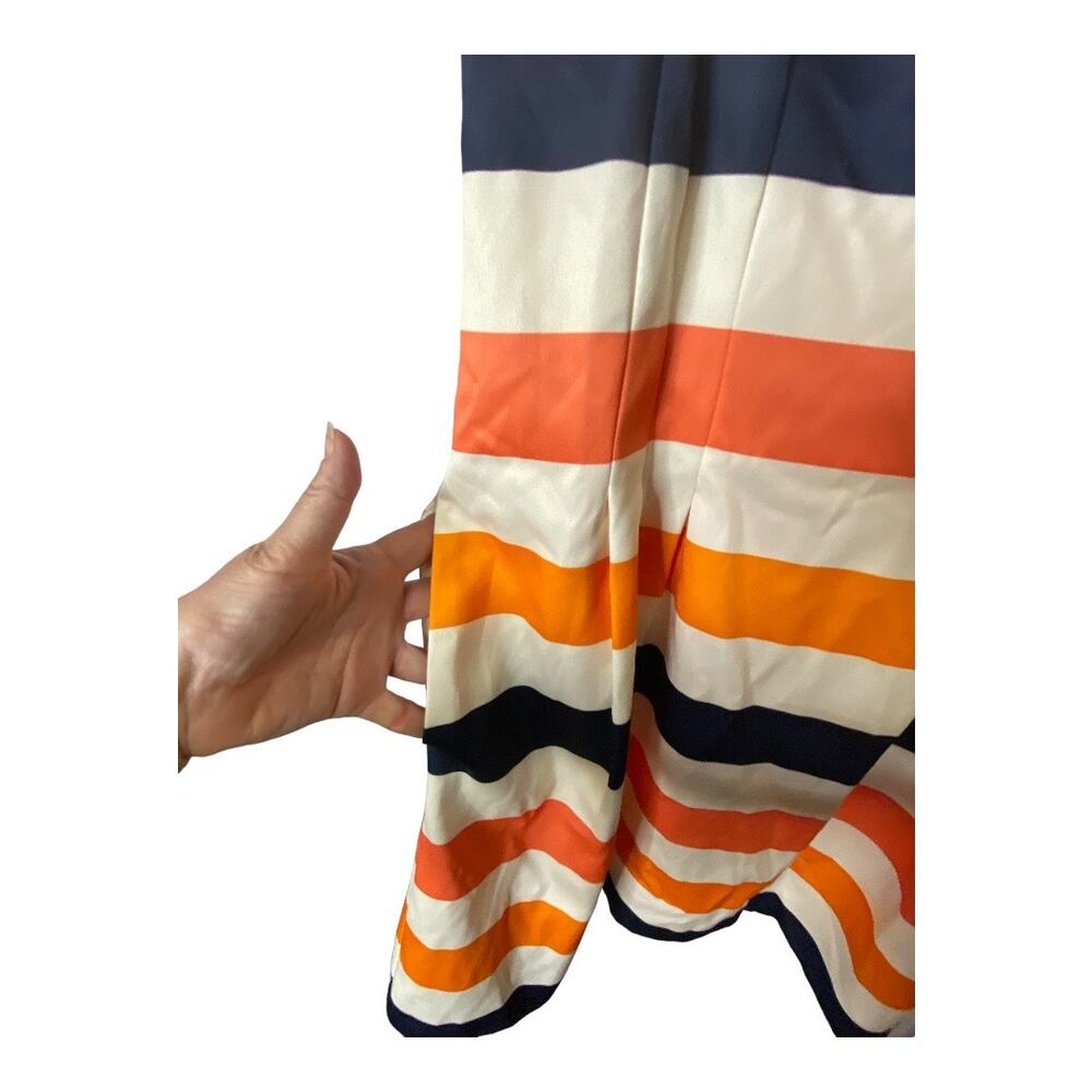 Vince Camuto Womens Size 12 Zip Up Shift Dress Multicolor Striped Sleeveless NWT - Picture 2 of 7